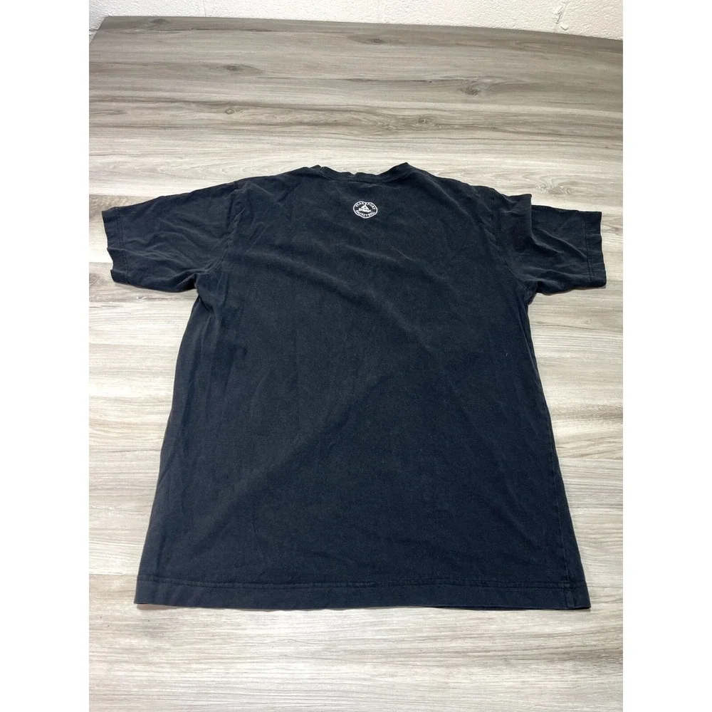 Vintage Peak Chinese Shirt Mens 3XL Black‎ Short Sleeve Graphic Street Original